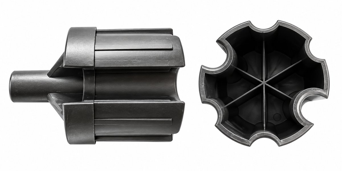 Fiamma awning F45IL roller end cap for left hand fitting. 04708-01