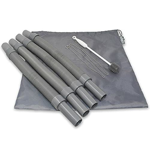 Flexible waste outlet connection kit for caravan and motorhome.