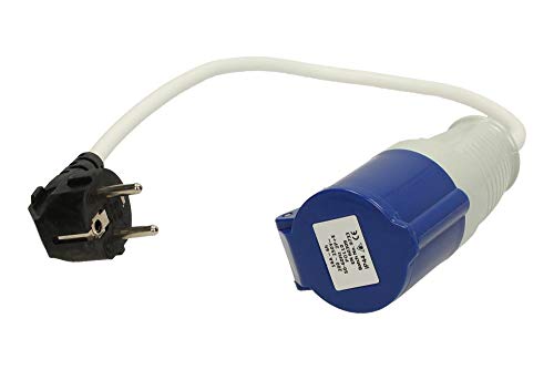 Continental conversion plug to UK socket