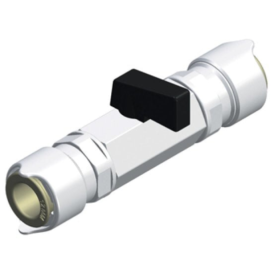 Whale Line Stem Shut-Off Valve-Black, 12 mm WU1270