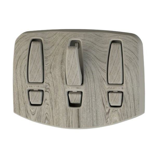 coverandcarry Beige Triple Wall Hook for Caravan/Motorhome/Boat