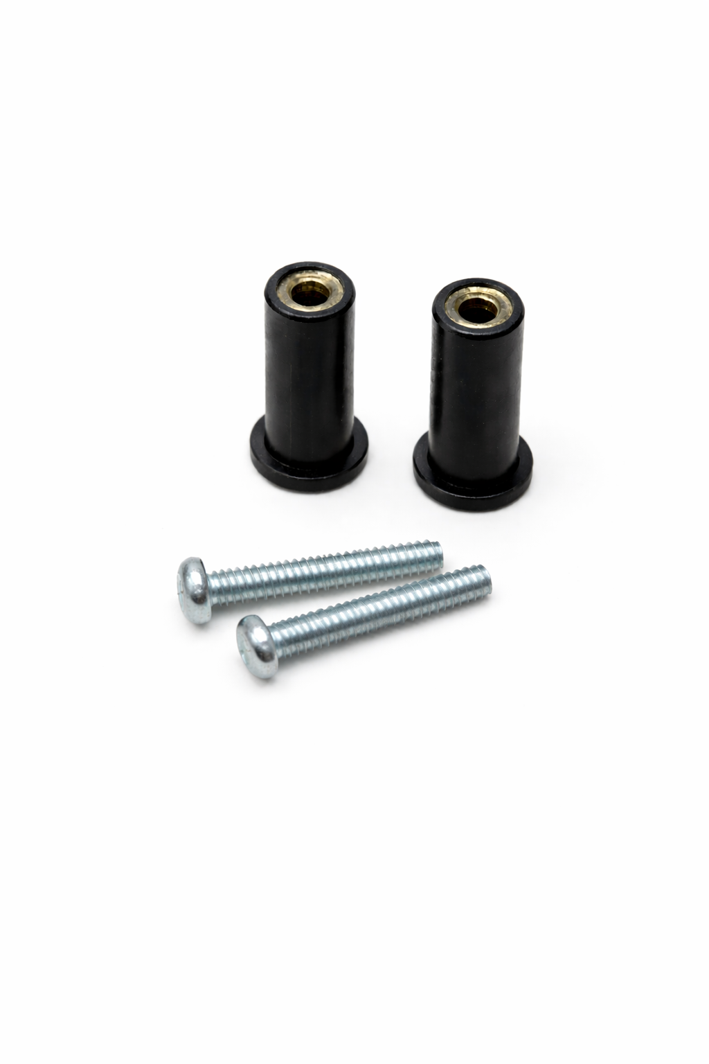Motorhome/Caravan cavity fixing rubber grommet and screws M4 X 35mm (Pack of 2) for number plates, light clusters etc X422