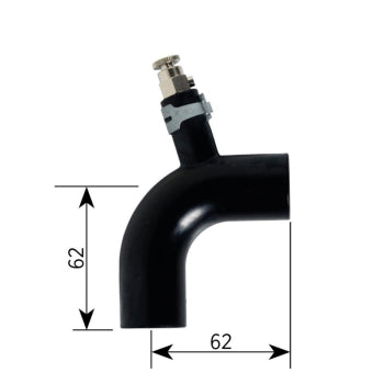 ALDE EPDM Rubber Verticle Elbow Valve - 1900-527 Alde153