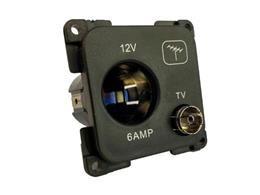 12 Volt and TV Socket PO252