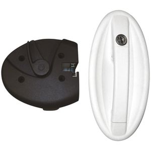 FAP Oval Door Lock - White - 1098KIT0128N 73230