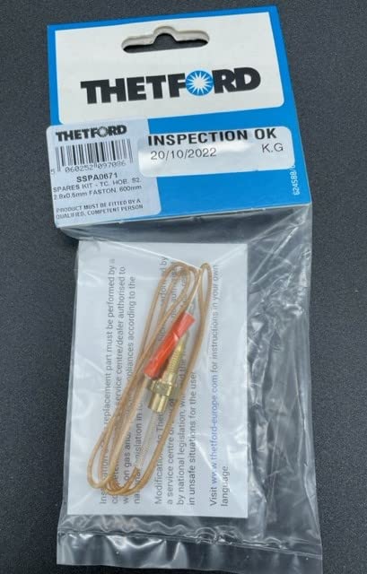 Thetford 600mm 2.8 x 0.5mm Faston Hob Type S2 Thermocouple SSPA0671