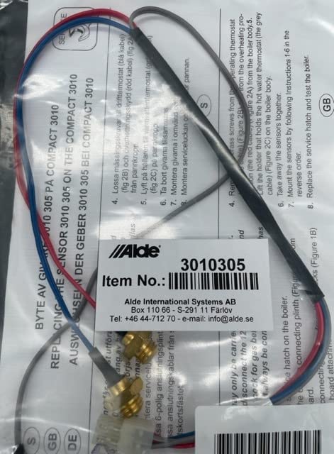 ALDE Sensor Set Thermostat, Overheat and Domestic Hot Water for Model Compact 3010 3010305 ALDE195
