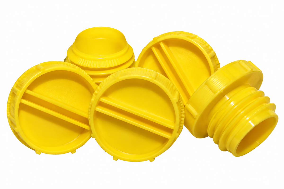 AL-KO Secure Wheel Lock Yellow Receiver Dust Caps x5 1552863 A0019303