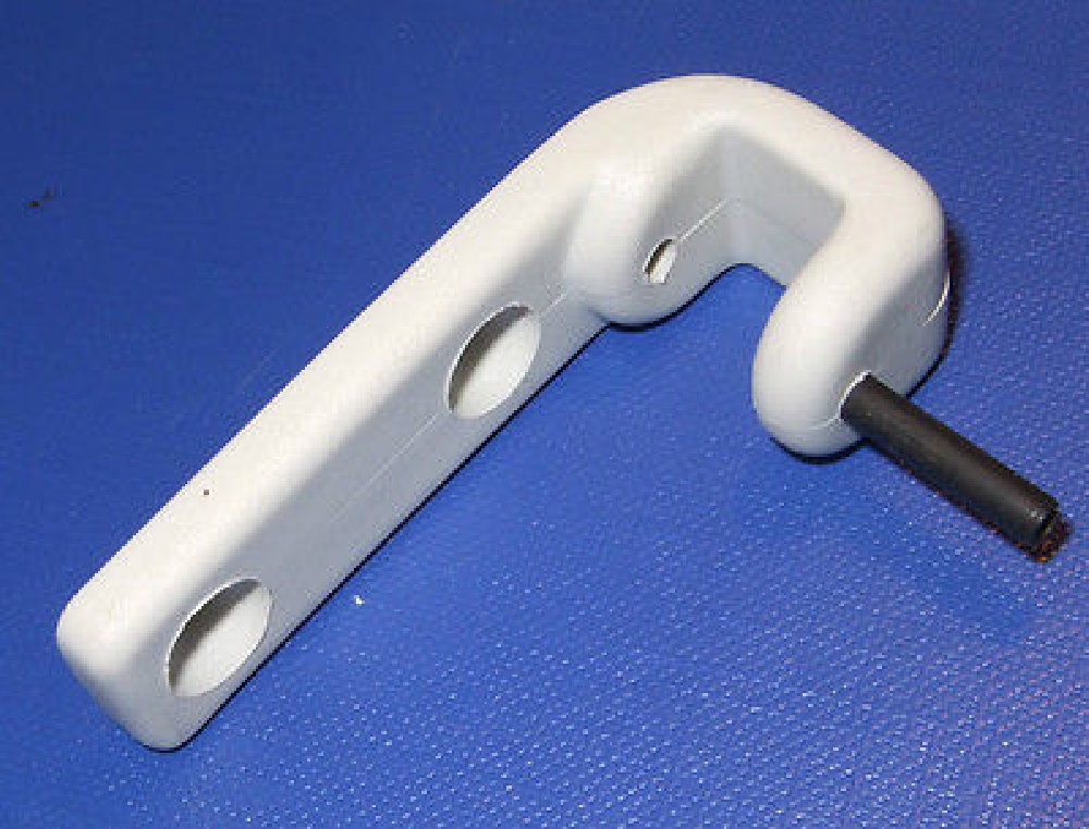 Window Stay Hinge in Lt Grey for caravan and motorhome part number AMT104
