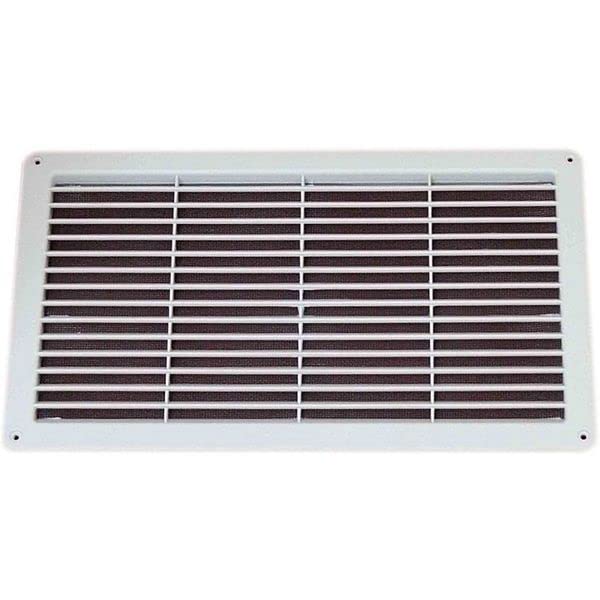 Caravan/Motorhome Rectangular Wall Vent With Mosquito Net 370mm x 223mm