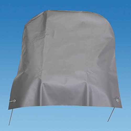 Caravan and motorhome wheel cover complete with pegs