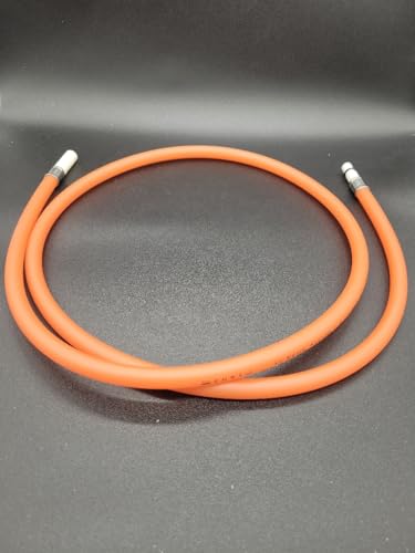 1500mm Red Flexible Hose for Use On Reich Taps, Pushfit Connector with O Ring for Base of Tap F107 (Crus)