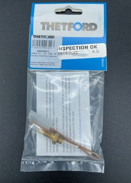Thetford 320mm 6.3 x 0.8mm Faston Hob Thermocouple SSPA0672