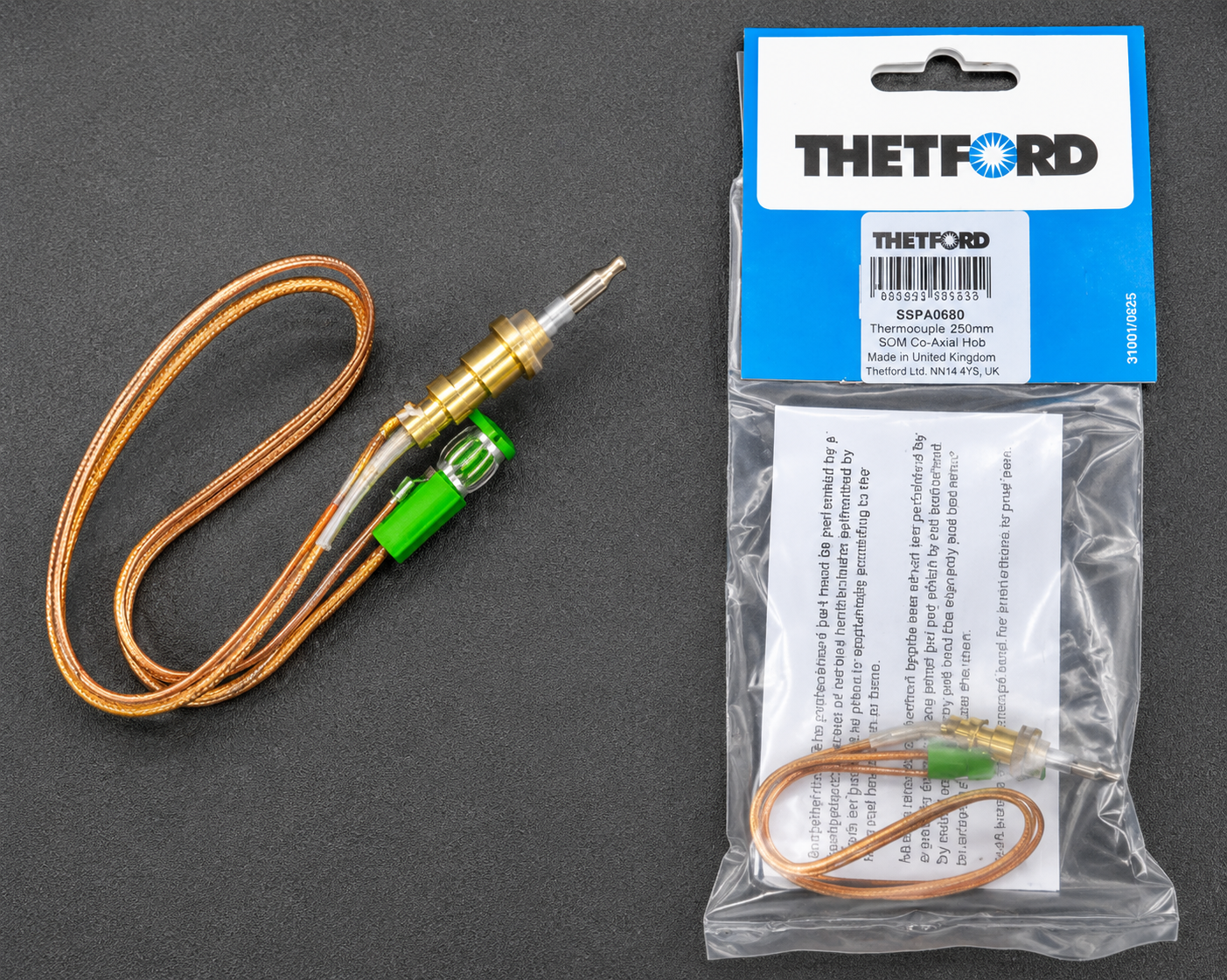 Thetford 250mm SOM Co-Axial Hob Thermocouple SSPA0680