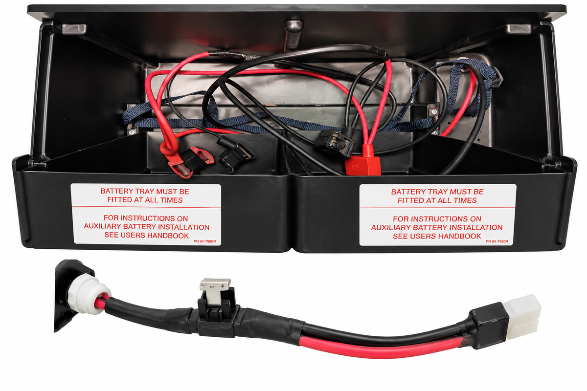 NFD Double Battery Box c/w Cables Fits 2 X 110amp Battery  PO557