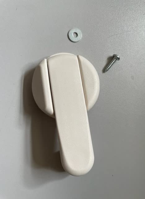 HEKI Rooflight 3/4 Crank Handle with Fixings - Cream - BG 1265