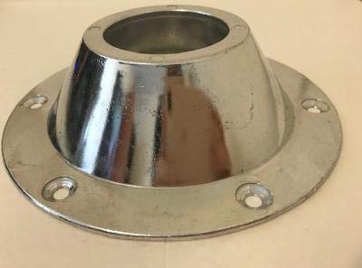 coverandcarry Caravan/Motorhome Island Table Leg Top Polished - Silver