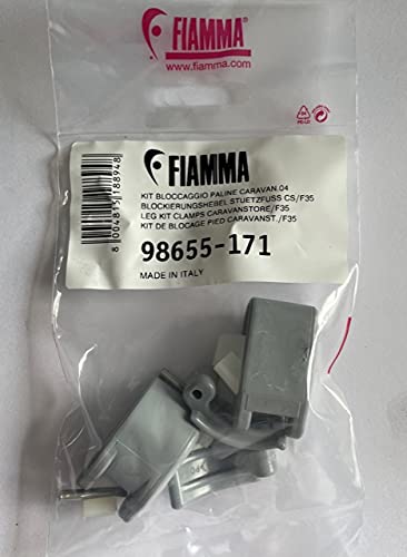 Fiamma F35 Leg Kit Adjuster Clamps - Pair - Grey - 98655-171