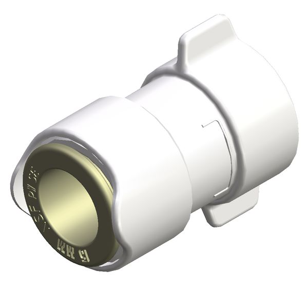 Whale WU1232B Female BSP Thread Adaptor-White, 12 mm