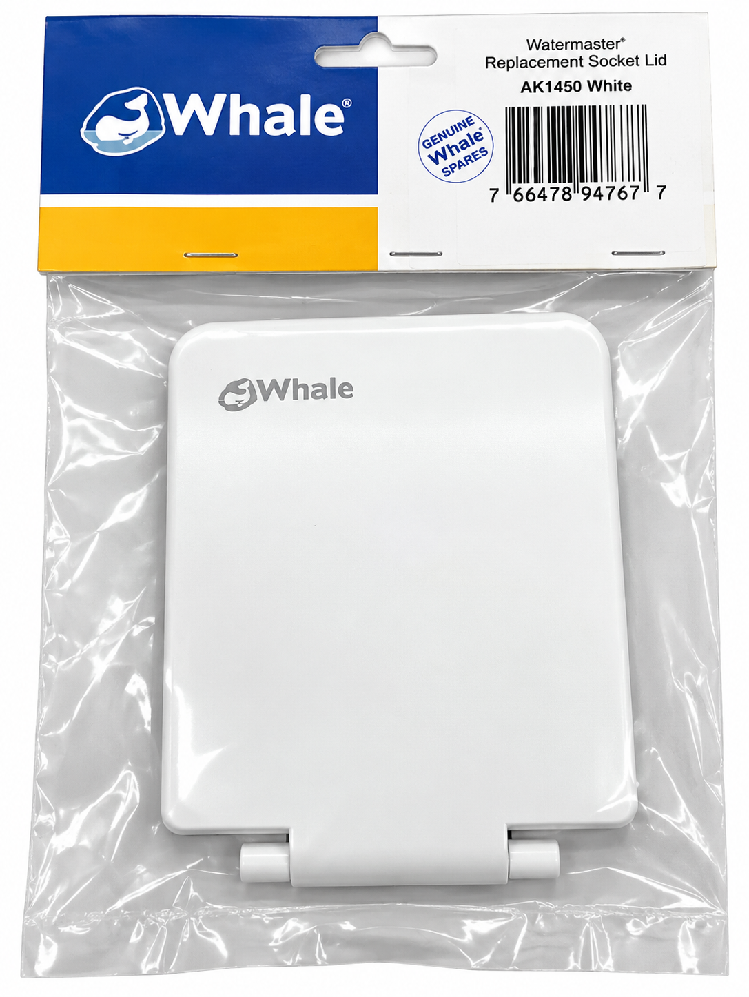 Whale WaterMaster Replacement Socket Replacement Lid / Flap (White) AK1401