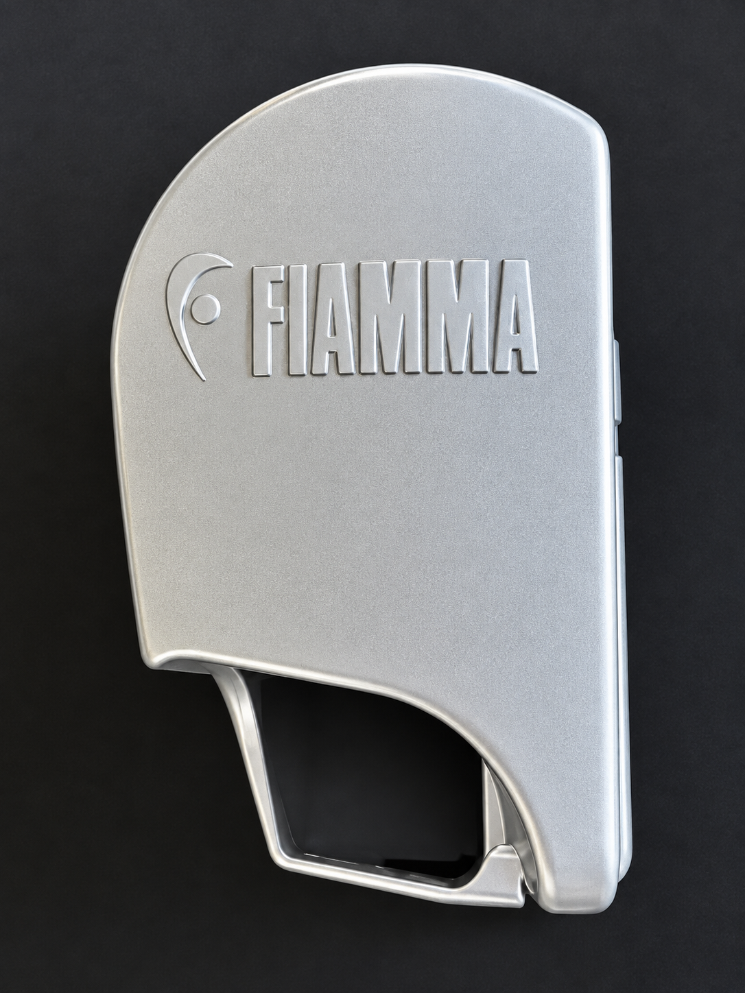 Fiamma Awning F70 metal end cap.Colour Titanium. Suitable for right hand fitting - 98673-139