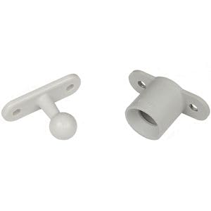 Fiamma metal door holder for Caravans and Motorhomes. Colour White.