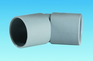 (28mm) Push Fit 135 Degree Connector Water Pipe - Product Code: 81326