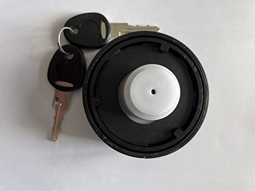 Locking Filler Cap c/w Cylinder and 2 Keys - Black