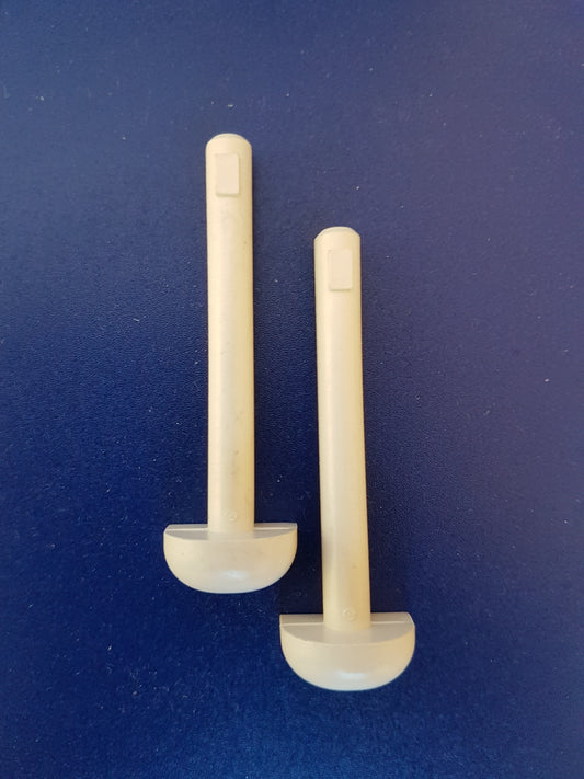 Beige NBBS hinge pins for the caravan battery box door, pack of 2 320109