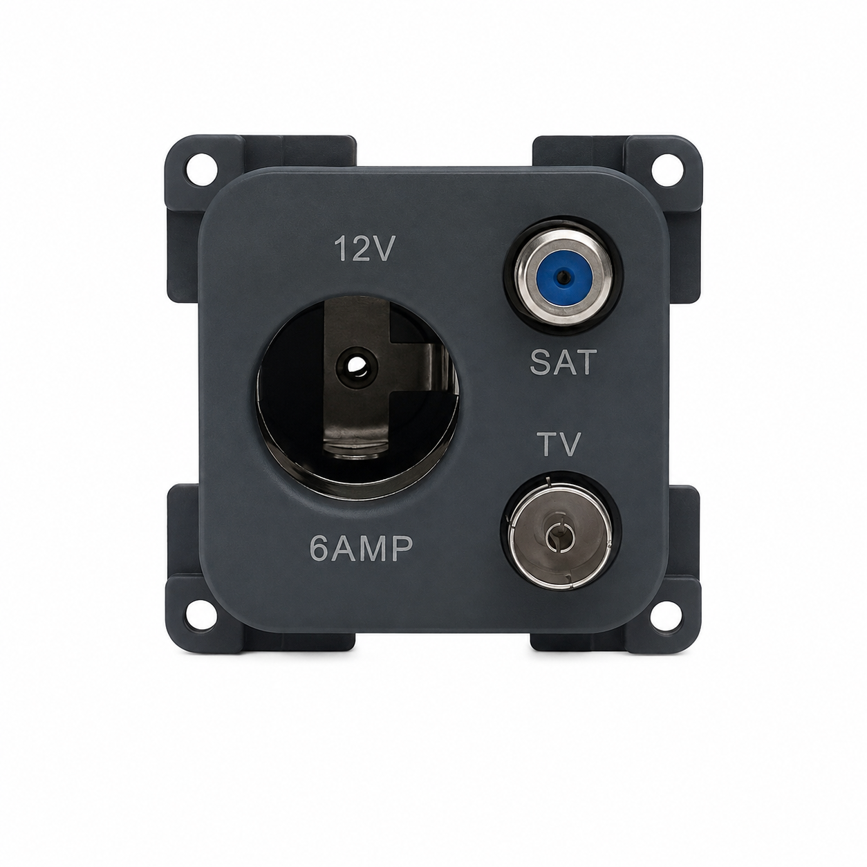 12 Volt Socket with TV and Satelite connectors PO255