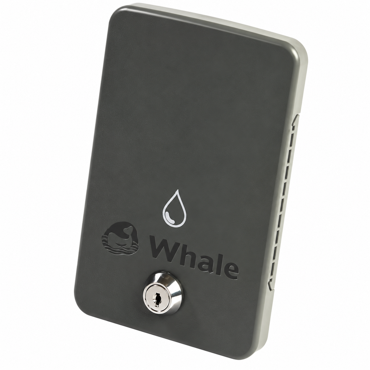 Whale Sliding Water Socket Lid with Lock - D/Grey AK1452C