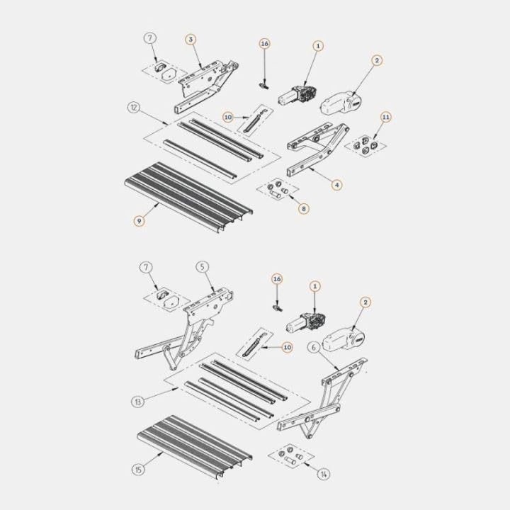 THULE SINGLE STEP SHOCK ABSORBER V15 (4 pcs) 1500602971