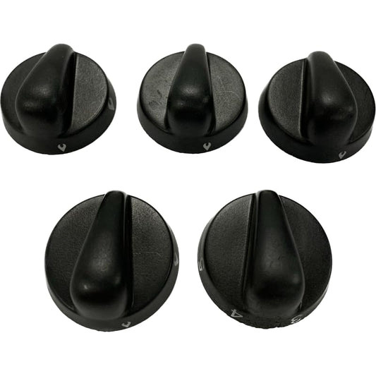 Thetford Teardrop Knob BK 5 piece replacement kit SSPA1200
