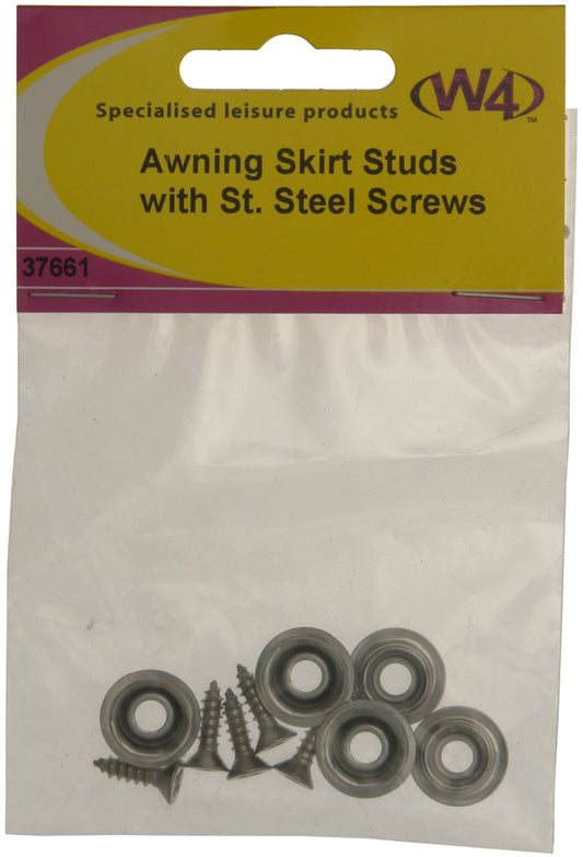 W4 Studs and Screws (Pack of 5) - Silver