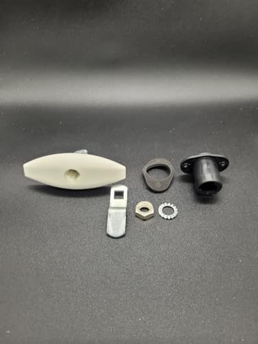 Zadi Push Lock Large Off White Caravan/Motorhome 74087