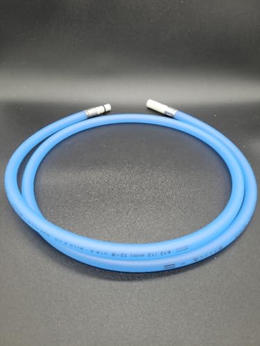 1500mm Blue Flexible Hose for Use On Reich Taps, Pushfit Connector with O Ring for Base of Tap F106 (Crus)