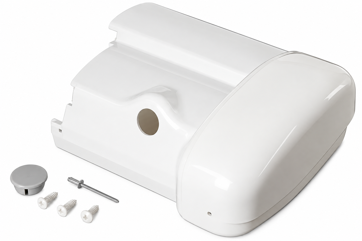 Fiamma F45L/Eagle Motor Kit Cover Front/Rear in Polar White for Awnings 98655-995 71102
