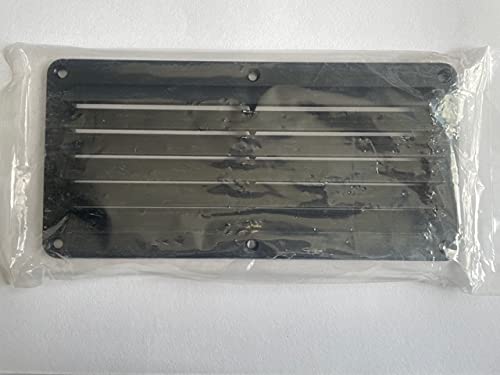 Caravan/Motorhome Exterior Air Vent Lourve - 10" x 5" Black - AV-041