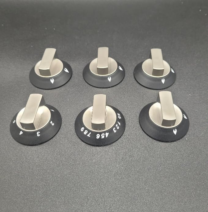 Thetford Oven Replacement Pack Of 6 Complete. Colour Black and Satin SSPA0902.SA