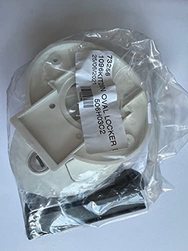 FAP White Oval Locker Door Lock Kit 1096KIT28N Caravan/Motorhome