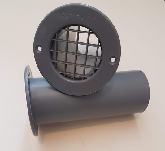Gas drop vent in Grey 75mm x 120mm 2 pack
