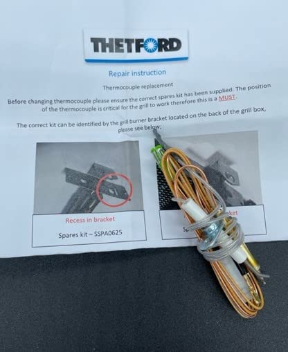 Thetford Grill Thermocouple and Electrode for Aspire Type C3 for Caravans and Motorhomes SSPA0631