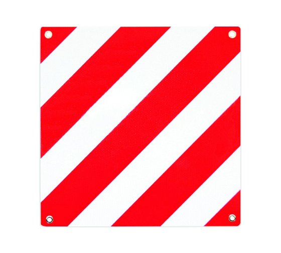 Aluminium Motorhome Rear Warning Sign 50cm x 50cm PH925 (Spain & Italy Compliant)