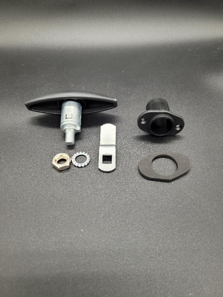 Zadi Push Lock Large Black Caravan/Motorhome 74085