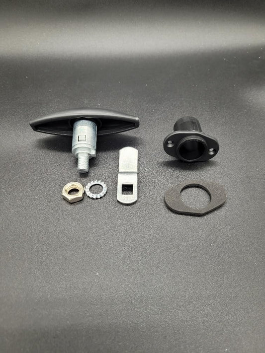 Zadi Push Lock Large Black Caravan/Motorhome 74085