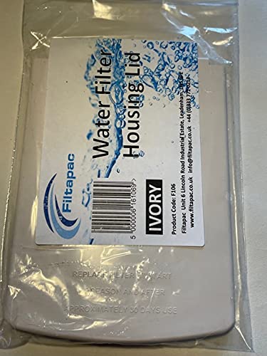 Filtapac Water Filter Housing Lid with Hinge Pins - Ivory Part No F106