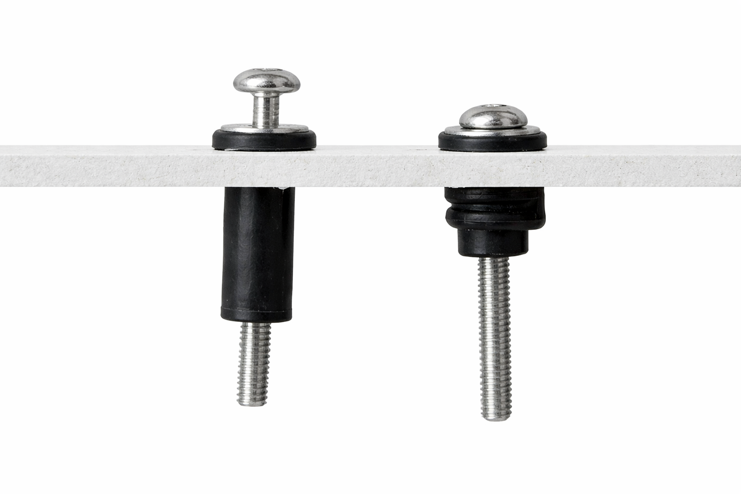 Motorhome/Caravan cavity fixing rubber grommet and screws M4 X 35mm (Pack of 2) for number plates, light clusters etc  X422