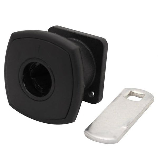 Zadi Square Push Lock Black Caravan/Motorhome 74101