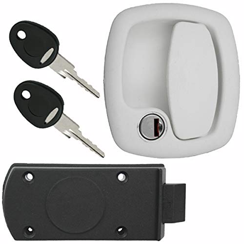 Door Lock Storage Flap Lock Caravan Motorhome Caravan FF System White FAP
