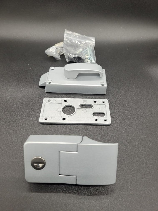 Caraloc 430-02-114 Complete LH Lock. 102mm x 50mm. Commonly Used On Older Models Of Caravan/Motorhomes
